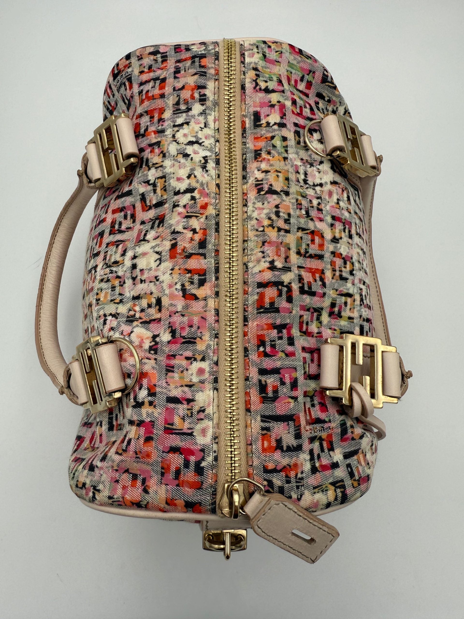 Fendi FENDI FF Canvas Fiori Handbag Fendi