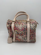 Fendi FENDI FF Canvas Fiori Handbag Fendi