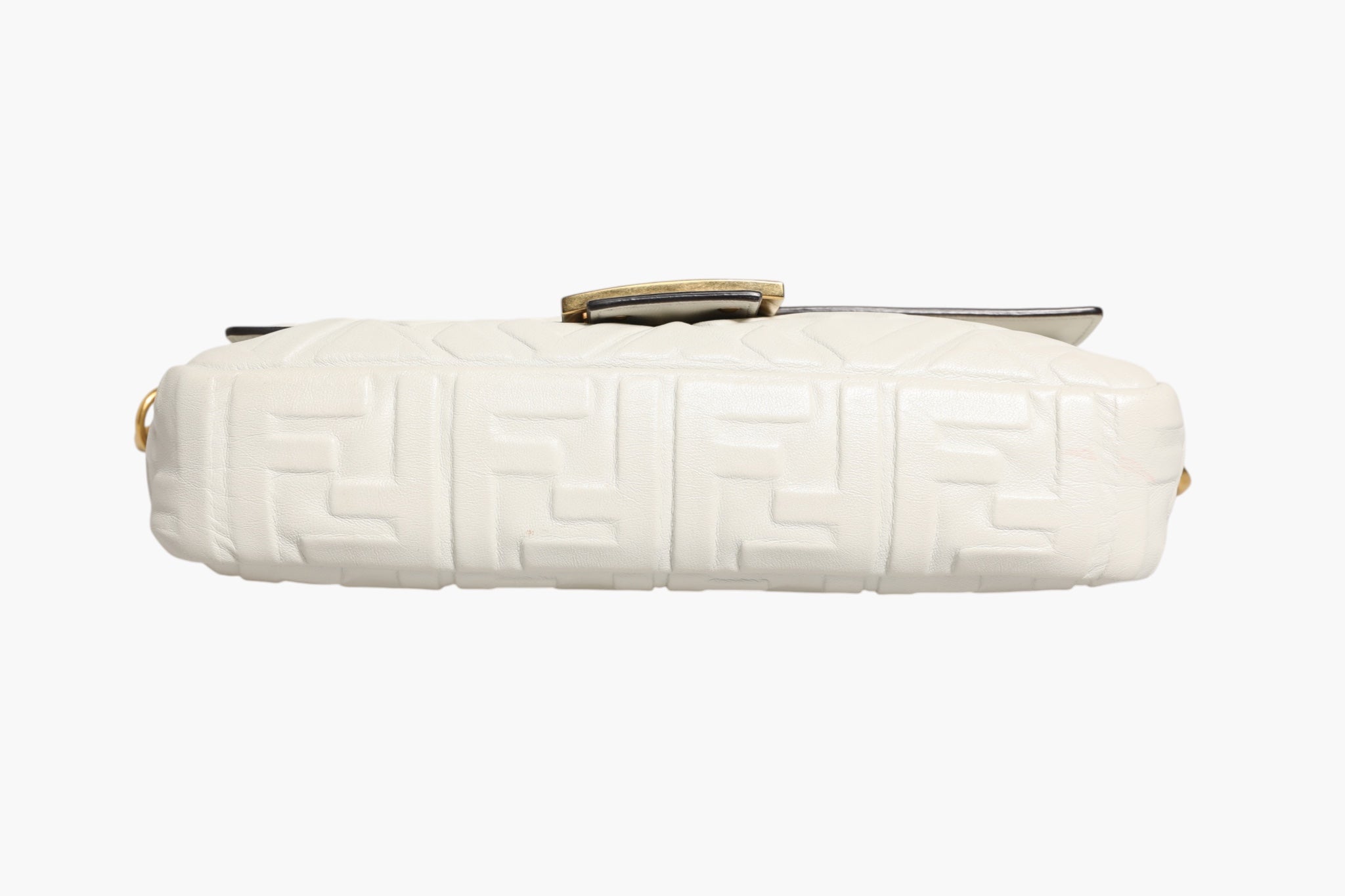 Fendi FF Embossed Baguette Nappa Leather Bag Fendi