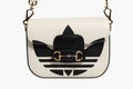 Gucci x Adidas Horsebit 1955 White Black Calfskin Leather Shoulder Bag Gucci