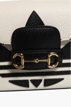 Gucci x Adidas Horsebit 1955 White Black Calfskin Leather Shoulder Bag Gucci