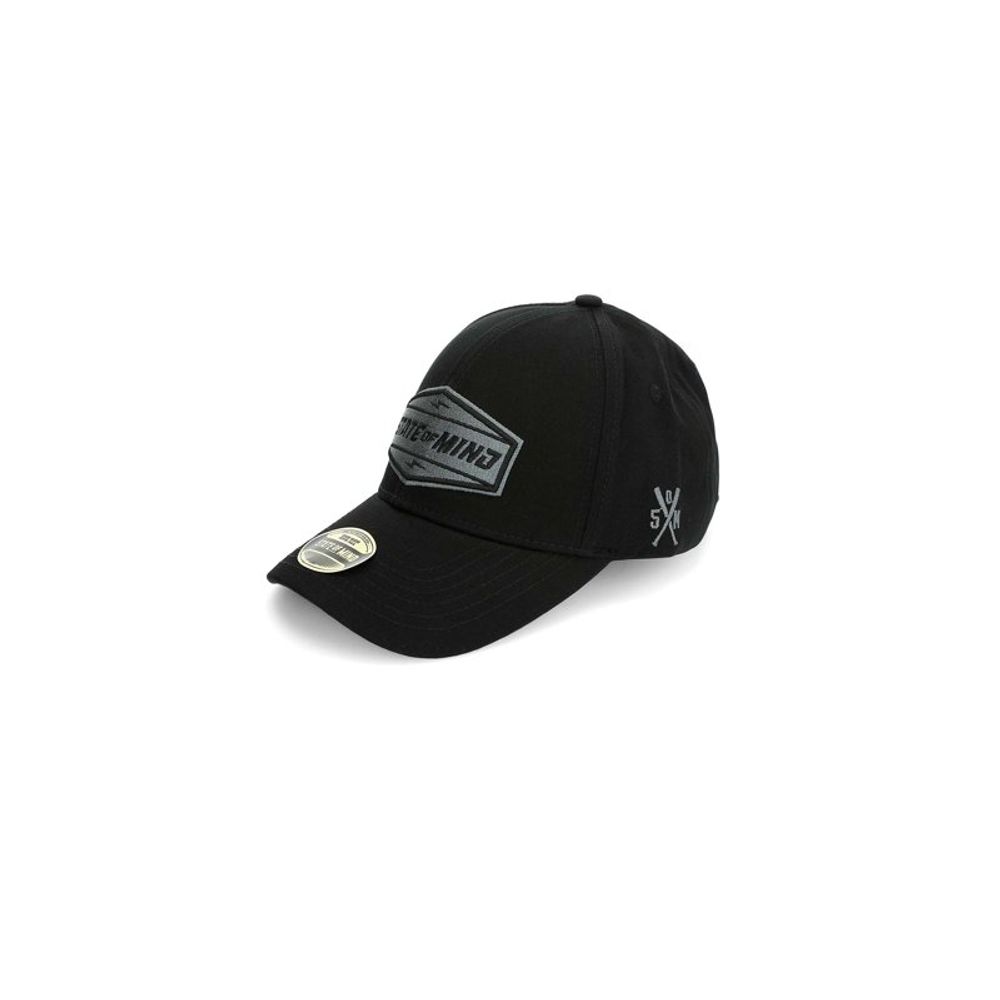 5TATE OF MIND Black Cotton Cap (Baseball Hat) 5TATE OF MIND