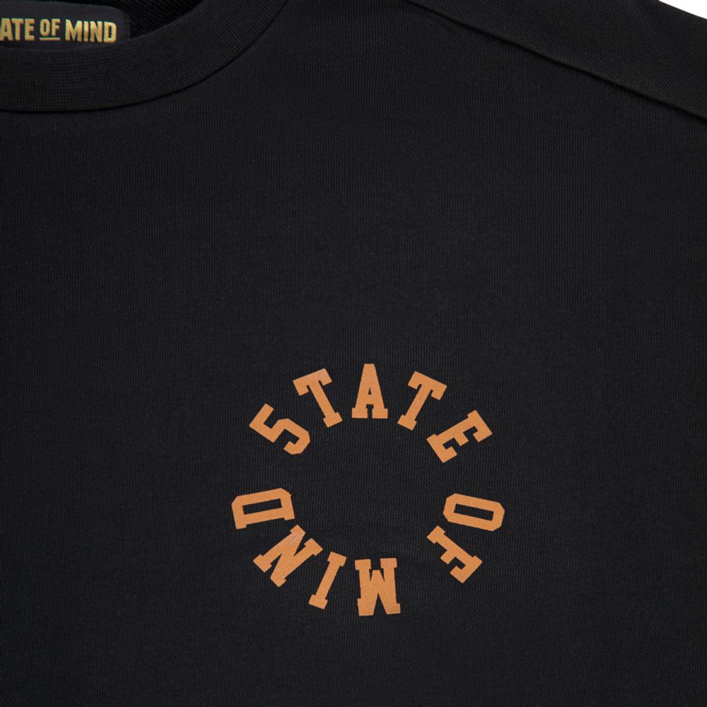 5TATE OF MIND Black Cotton Sweatshirt 5TATE OF MIND