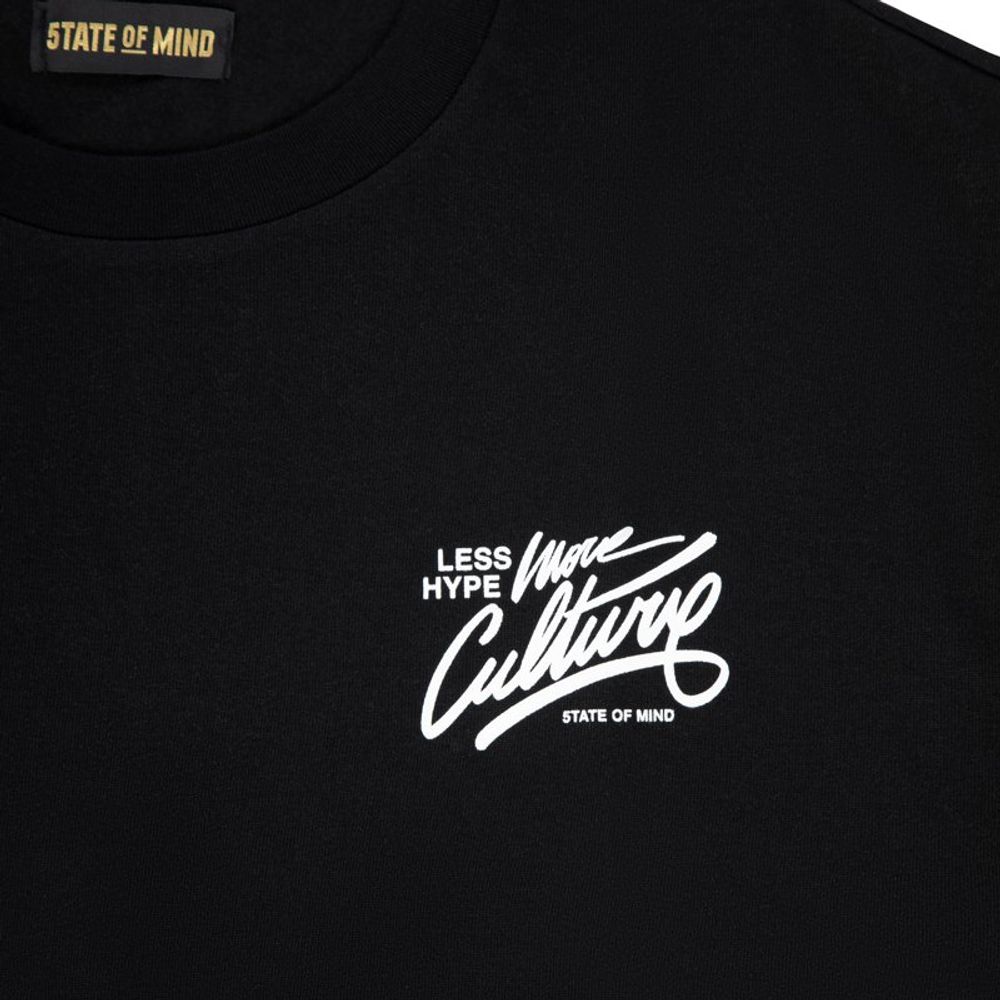 5TATE OF MIND Black Cotton T-Shirt 5TATE OF MIND