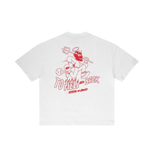 5TATE OF MIND White Cotton T-Shirt 5TATE OF MIND