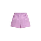 Prada Purple Cotton Bermuda Shorts Prada