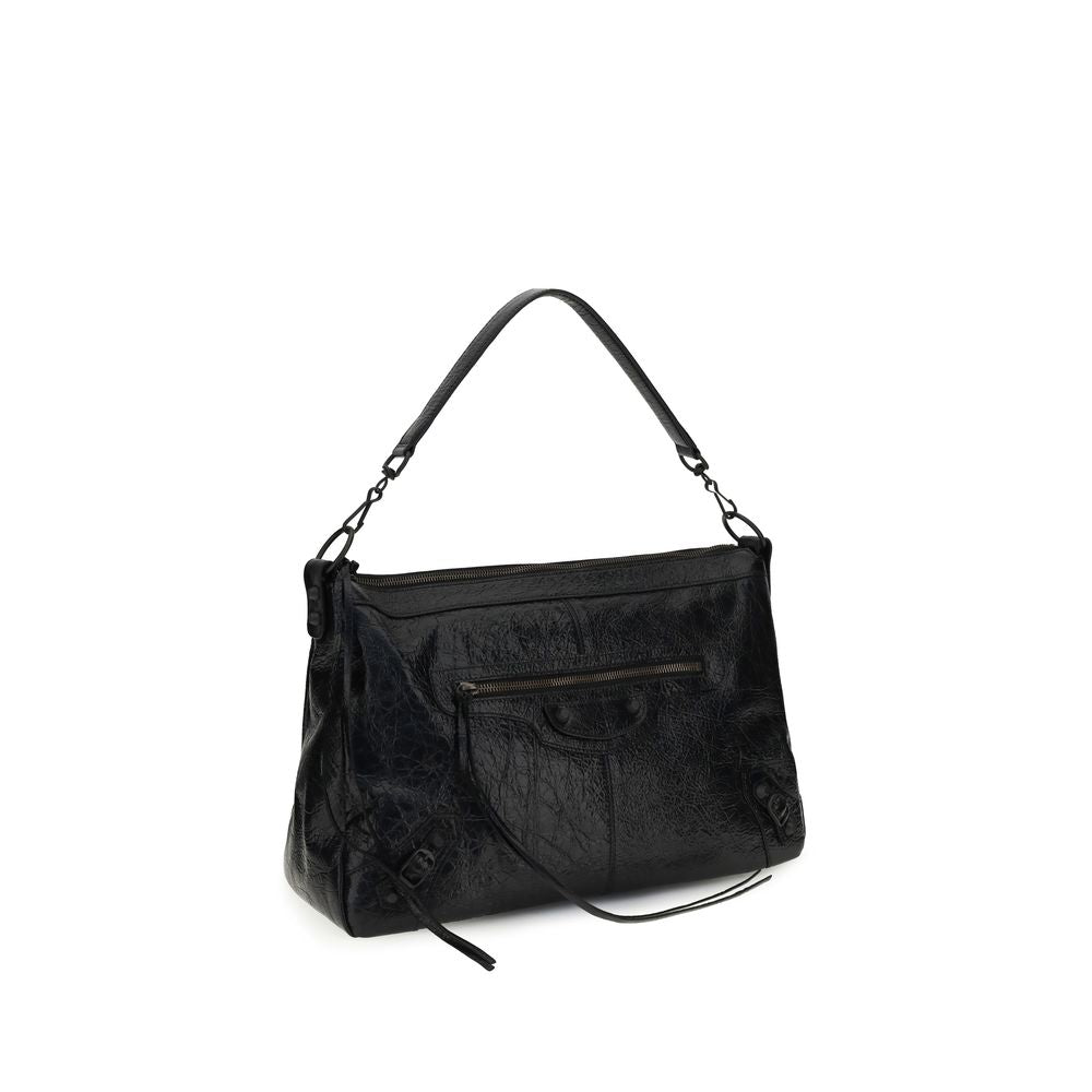 Balenciaga Black Lamb Ovis Aries Aries Shoulder Bag Balenciaga