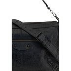 Balenciaga Black Lamb Ovis Aries Aries Shoulder Bag Balenciaga