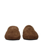 Prada Brown Leather Slippers Prada