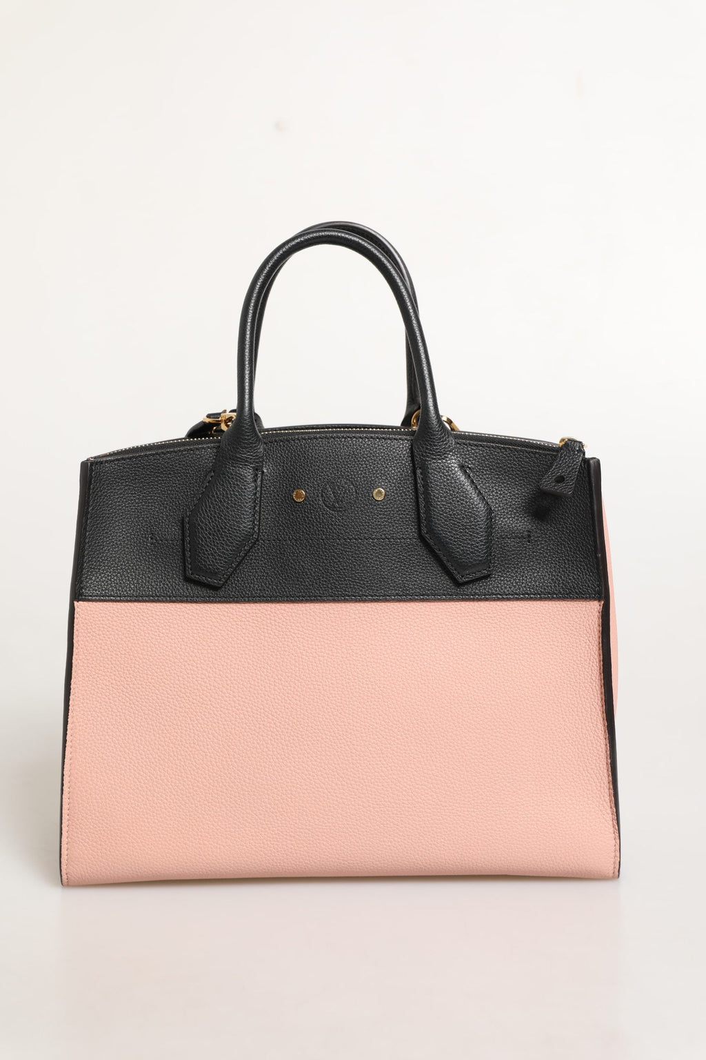 Louis Vuitton Pink and Black Leather City Steamer Leather Handbag Louis Vuitton
