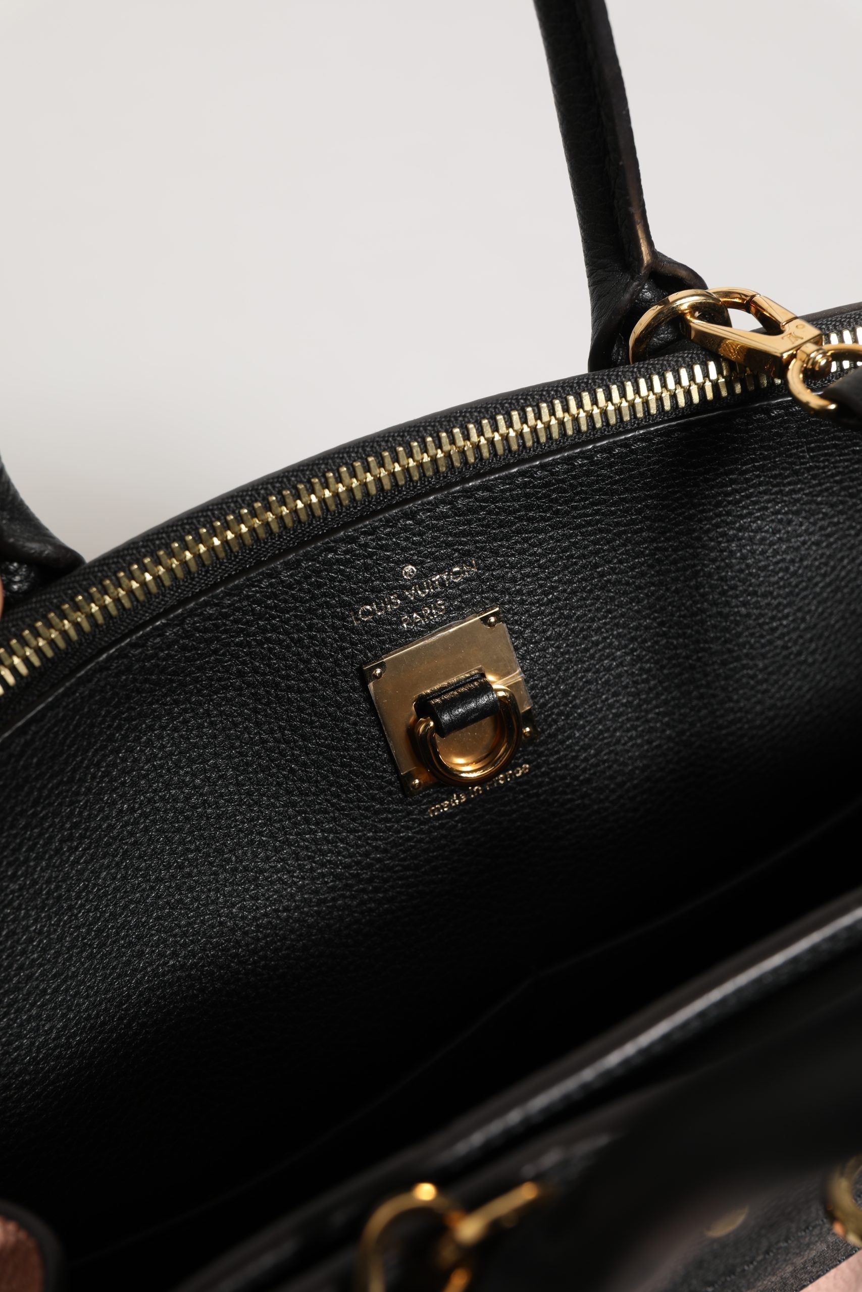 Louis Vuitton Pink and Black Leather City Steamer Leather Handbag Louis Vuitton