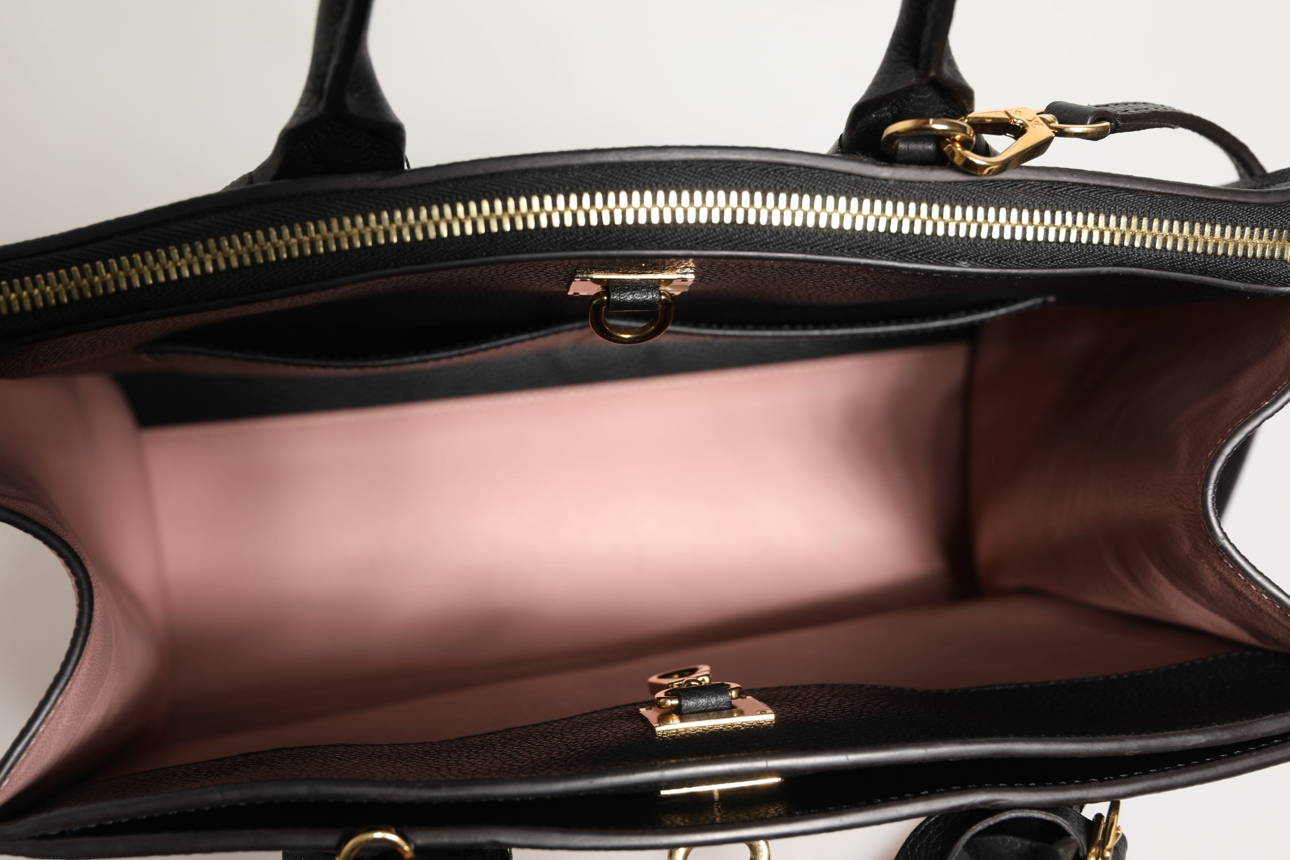 Louis Vuitton Pink and Black Leather City Steamer Leather Handbag Louis Vuitton