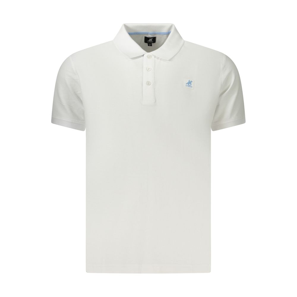 U.S. Grand White Cotton Men's Polo Shirt U.S. Grand