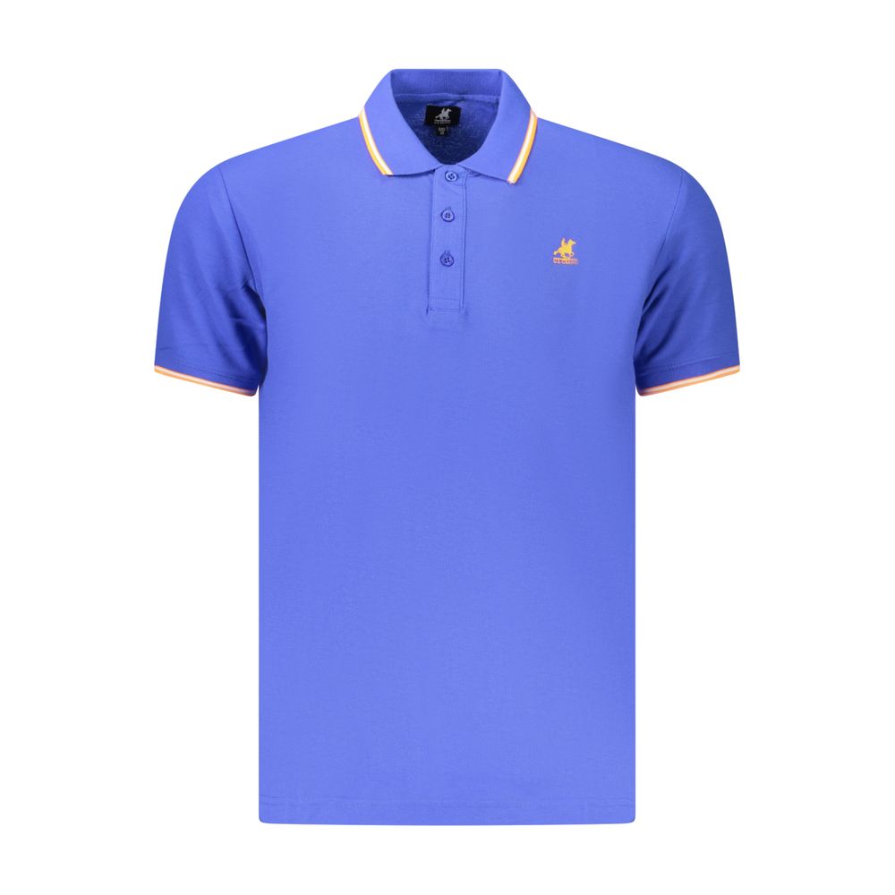 U.S. Grand Blue Cotton Men's Polo U.S. Grand