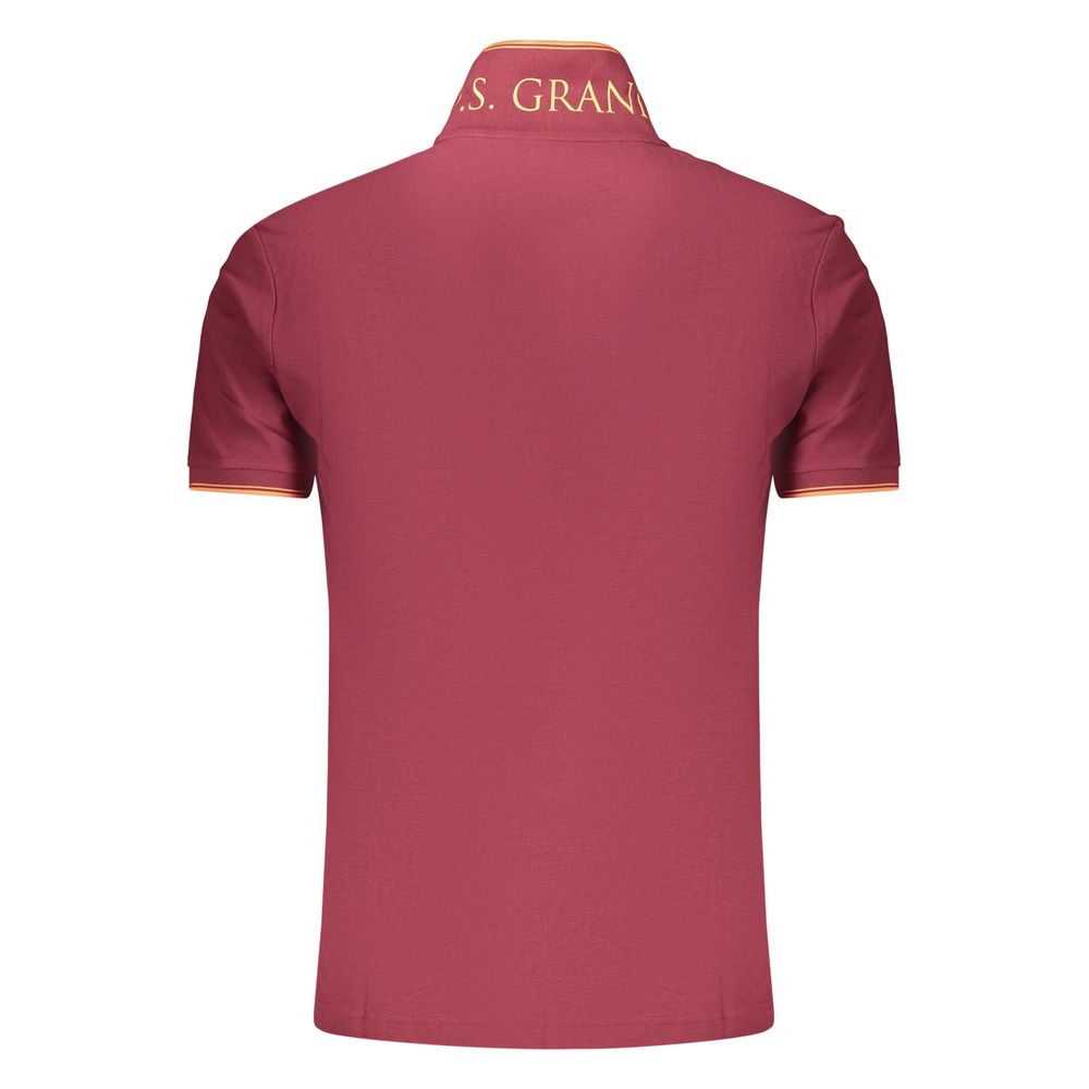 U.S. Grand Rosso Cotton Men's Polo U.S. Grand