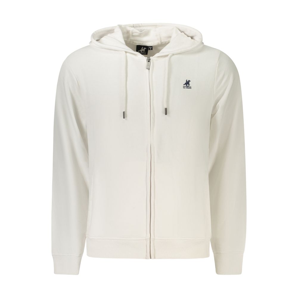 U.S. Grand White Cotton Men's Sweatshirt U.S. Grand