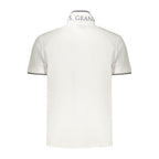 U.S. Grand White Cotton Men's Polo Shirt U.S. Grand