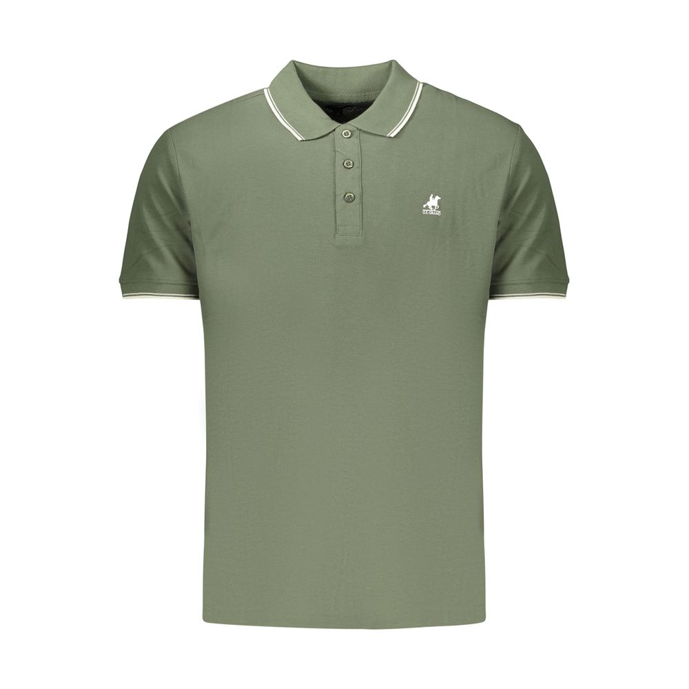 U.S. Grand Green Cotton Men's Polo U.S. Grand