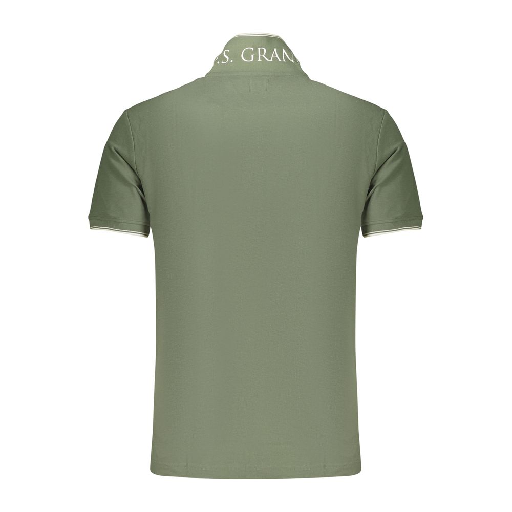 U.S. Grand Green Cotton Men's Polo U.S. Grand