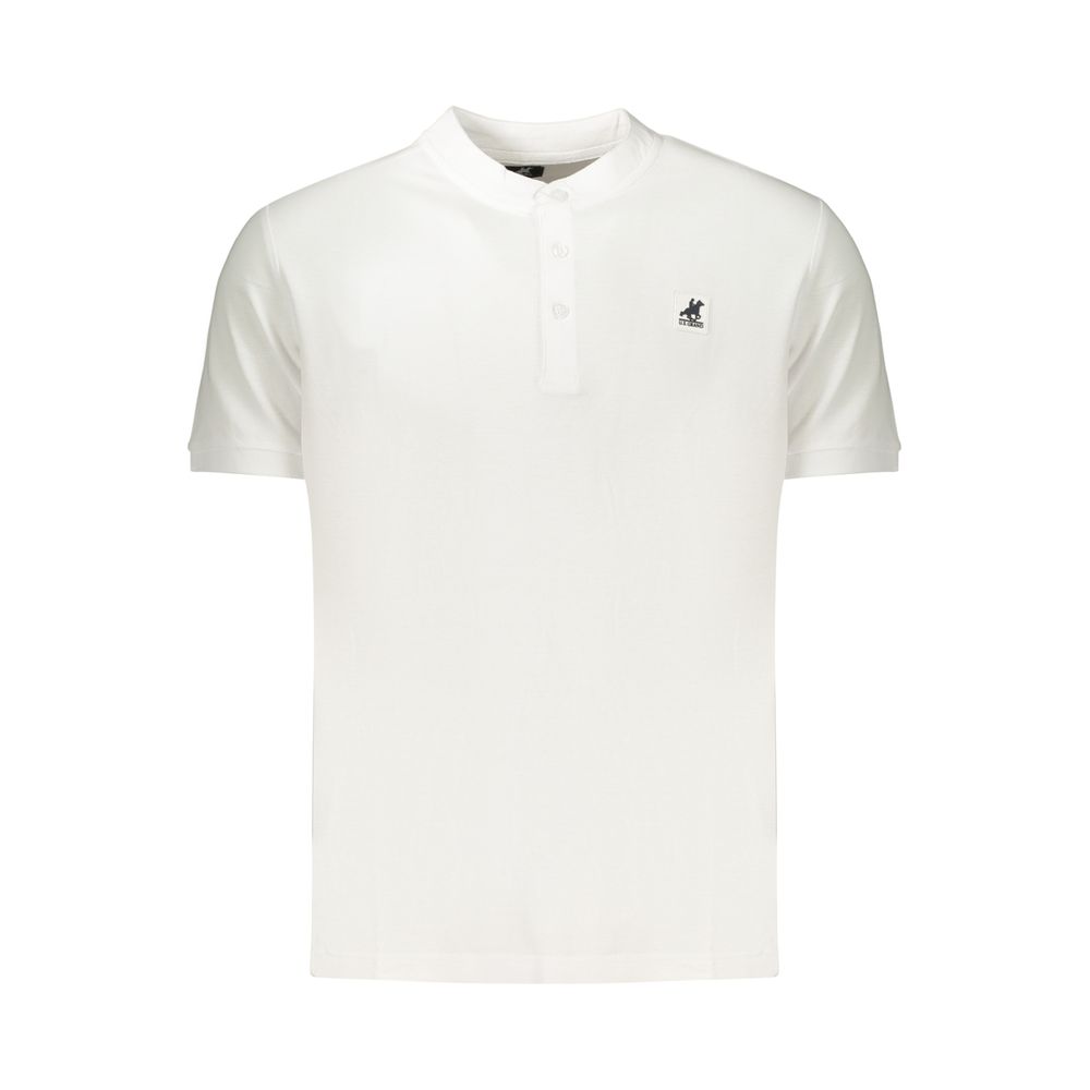 U.S. Grand White Cotton Men's Polo Shirt U.S. Grand