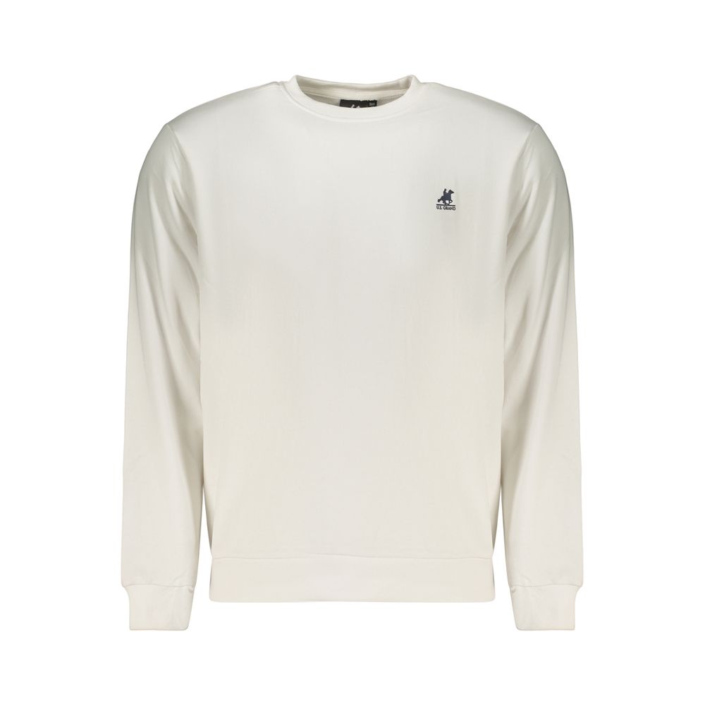 U.S. Grand White Cotton Men's Sweatshirt U.S. Grand