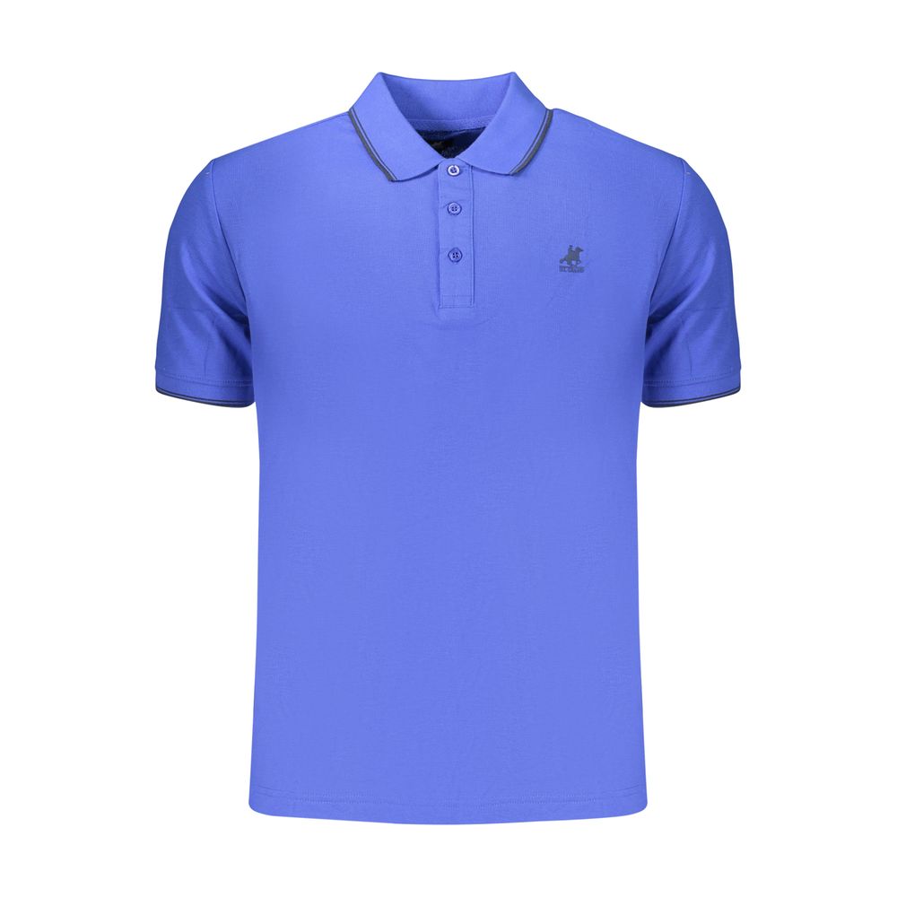 U.S. Grand Blue Cotton Men's Polo Shirt U.S. Grand