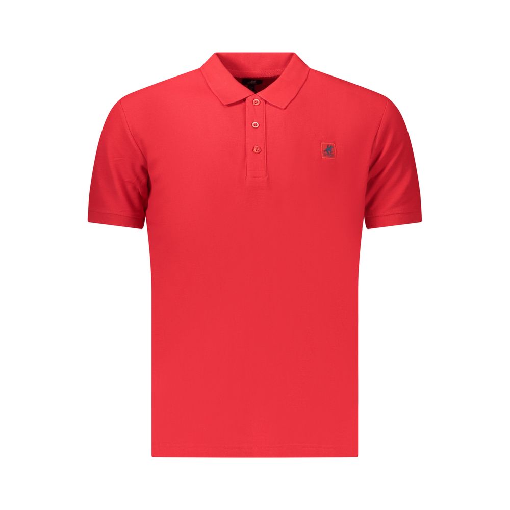 U.S. Grand Red Cotton Men Polo U.S. Grand