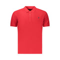 U.S. Grand Red Cotton Men Polo U.S. Grand