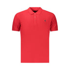 U.S. Grand Red Cotton Men Polo U.S. Grand