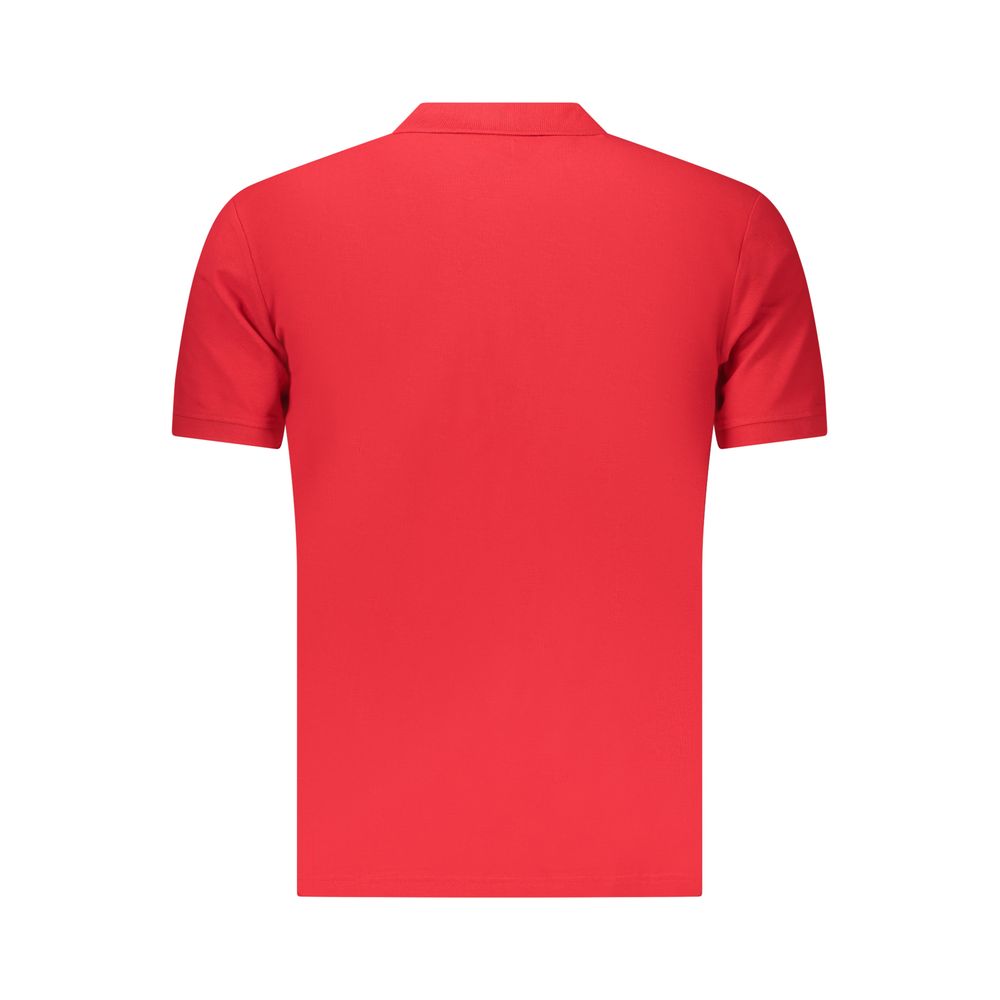 U.S. Grand Red Cotton Men Polo U.S. Grand