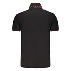 U.S. Grand Black Cotton Men Polo U.S. Grand