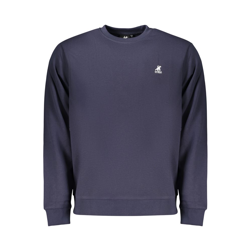 U.S. Grand Blue Cotton Men Sweatshirt U.S. Grand
