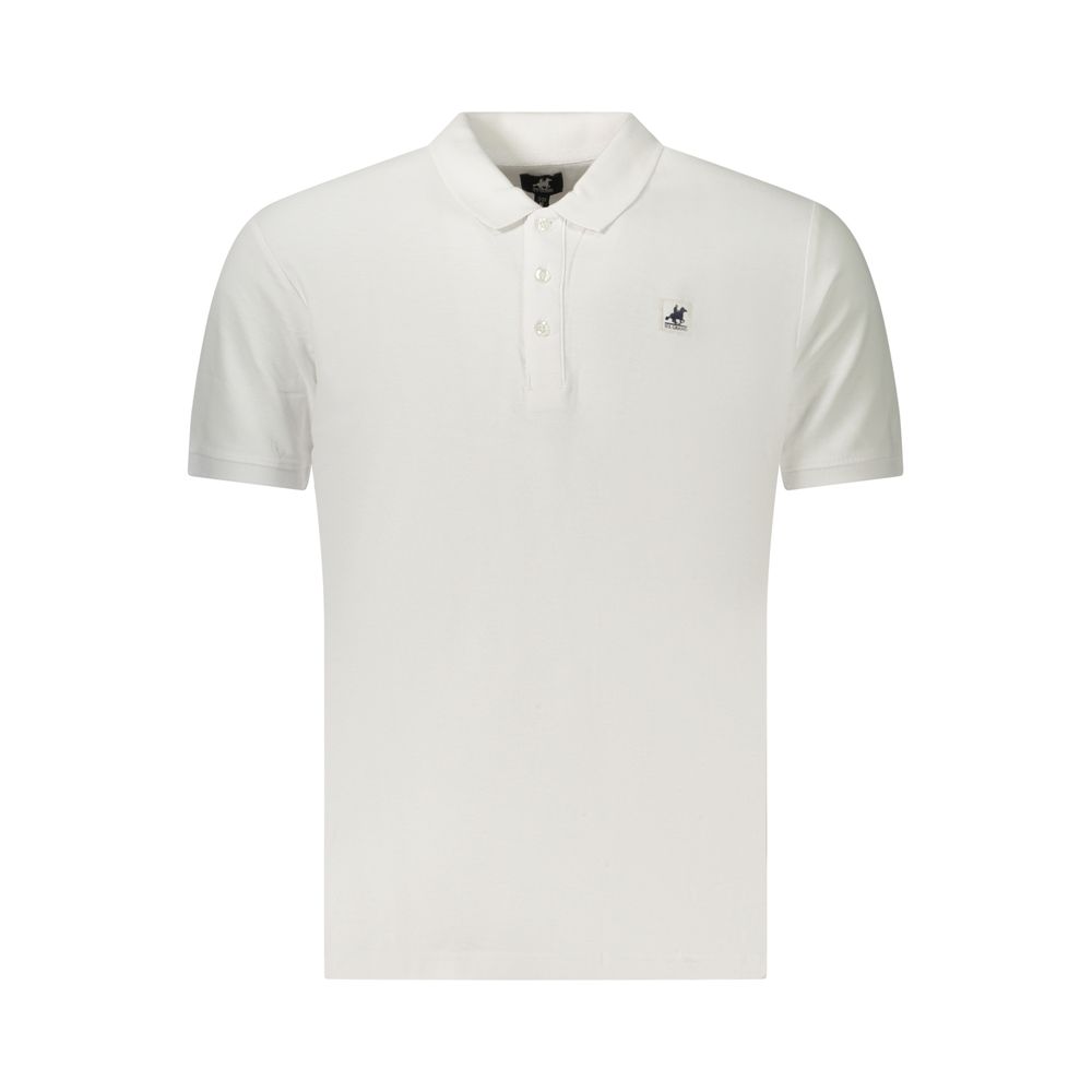 U.S. Grand White Cotton Men's Polo Shirt U.S. Grand