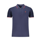 U.S. Grand Blue Cotton Men's Polo U.S. Grand