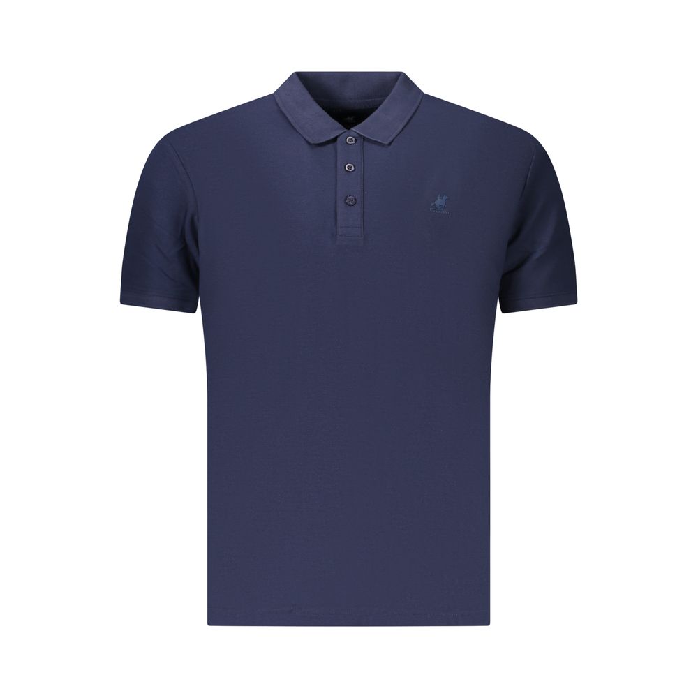 U.S. Grand Blue Cotton Men's Polo Shirt U.S. Grand