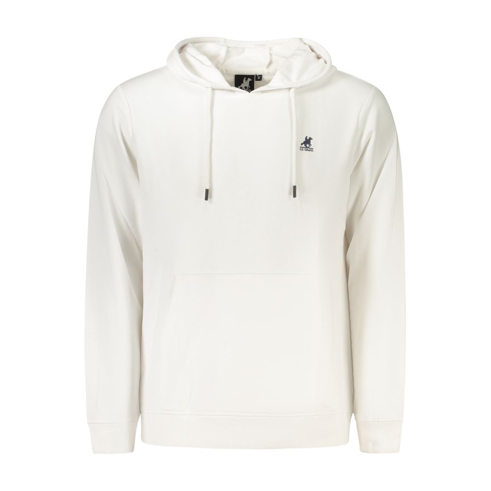 U.S. Grand White Cotton Men Sweatshirt U.S. Grand