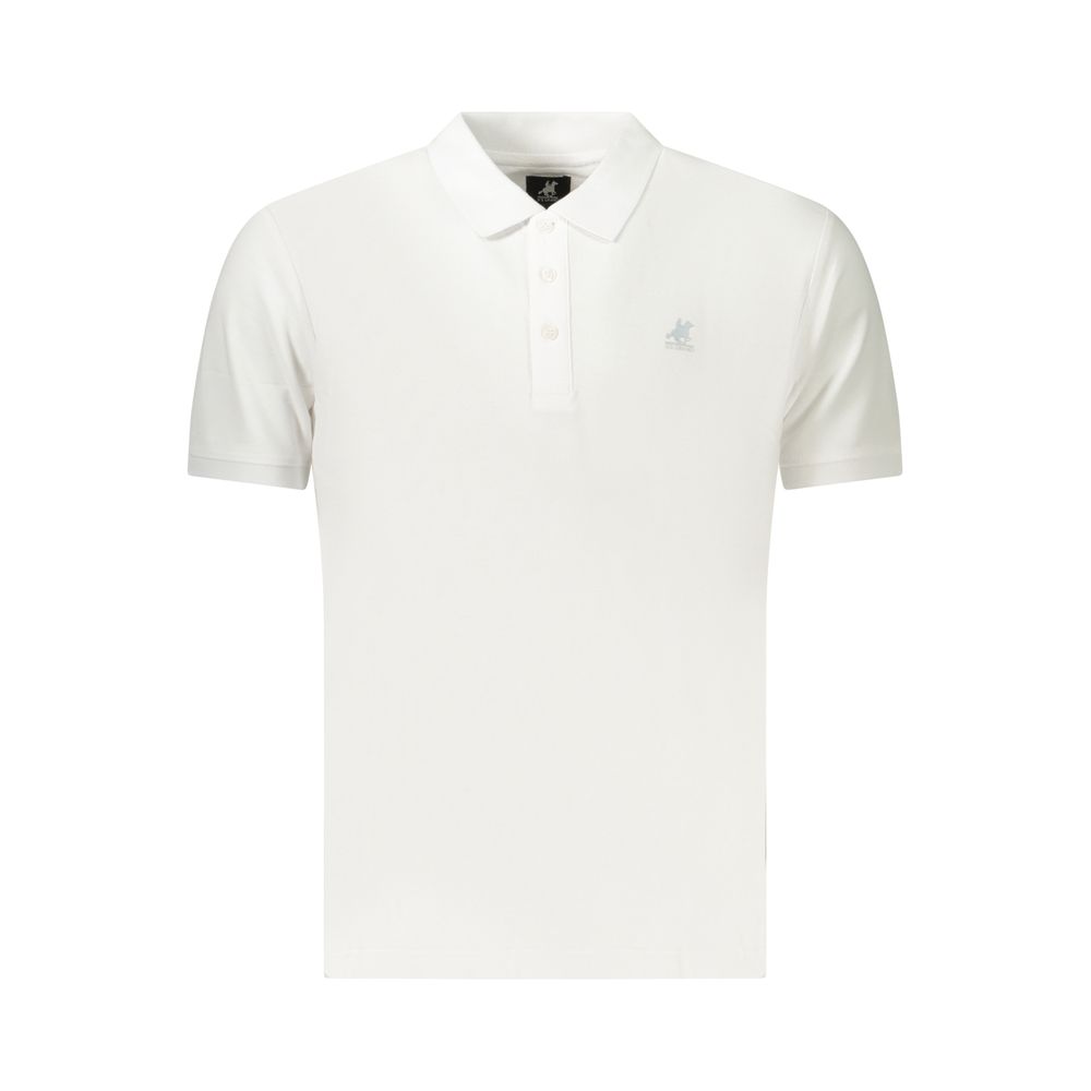 U.S. Grand White Cotton Men's Polo U.S. Grand
