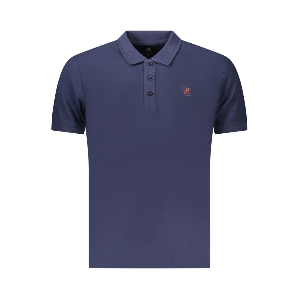 U.S. Grand Blue Cotton Mens Polo Shirt U.S. Grand