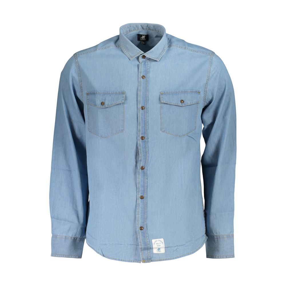 U.S. Grand Azzurro Cotton Mens Shirt U.S. Grand