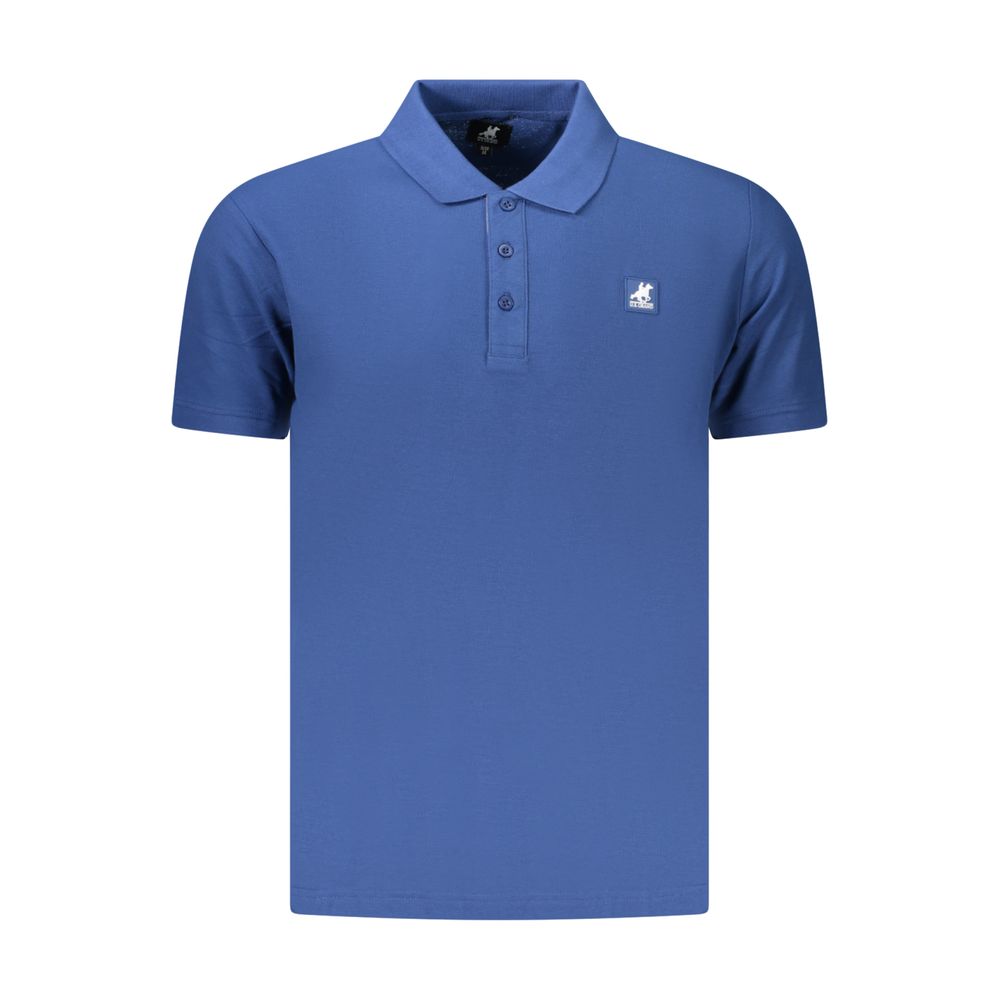 U.S. Grand Blue Cotton Men's Polo Shirt U.S. Grand
