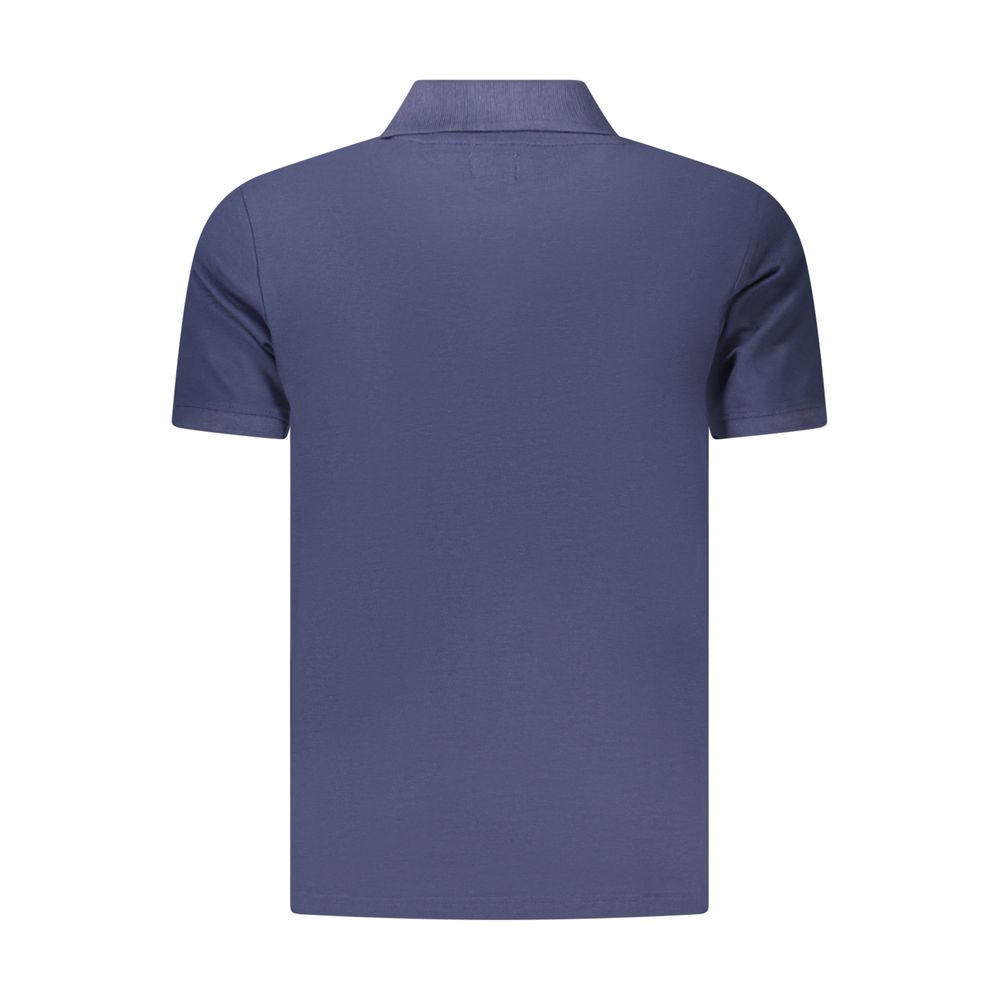 U.S. Grand Blue Cotton Men's Polo Shirt U.S. Grand