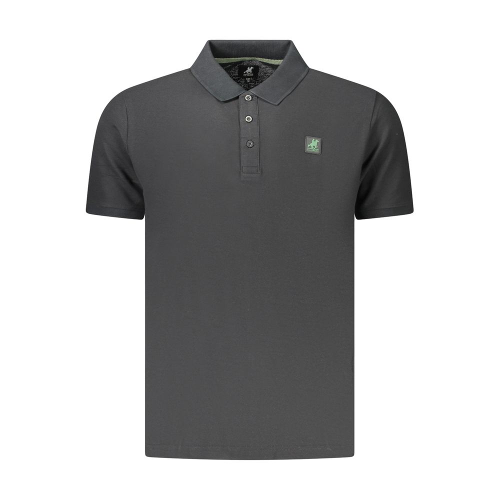 U.S. Grand Black Cotton Men's Polo Shirt U.S. Grand