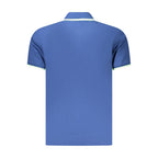 U.S. Grand Blue Cotton Men Polo Shirt U.S. Grand