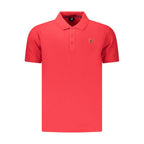 U.S. Grand Red Cotton Men's Polo Shirt U.S. Grand