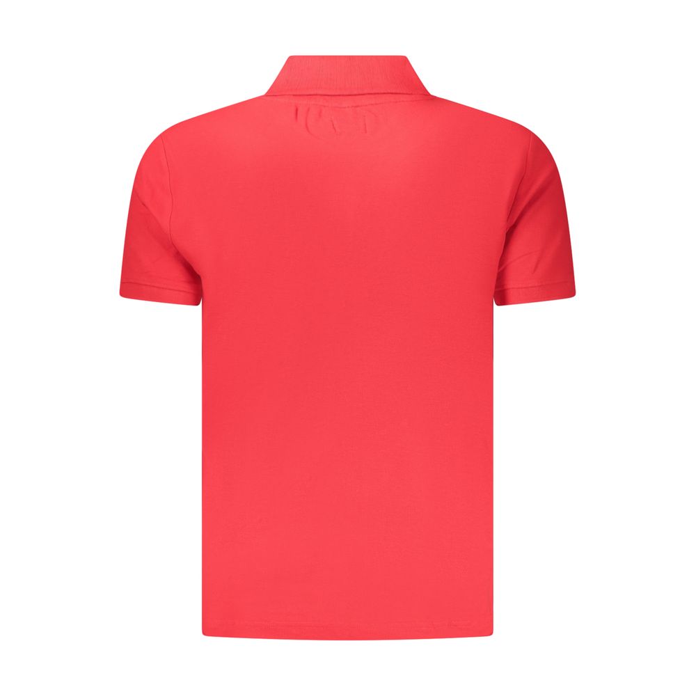 U.S. Grand Red Cotton Men's Polo Shirt U.S. Grand