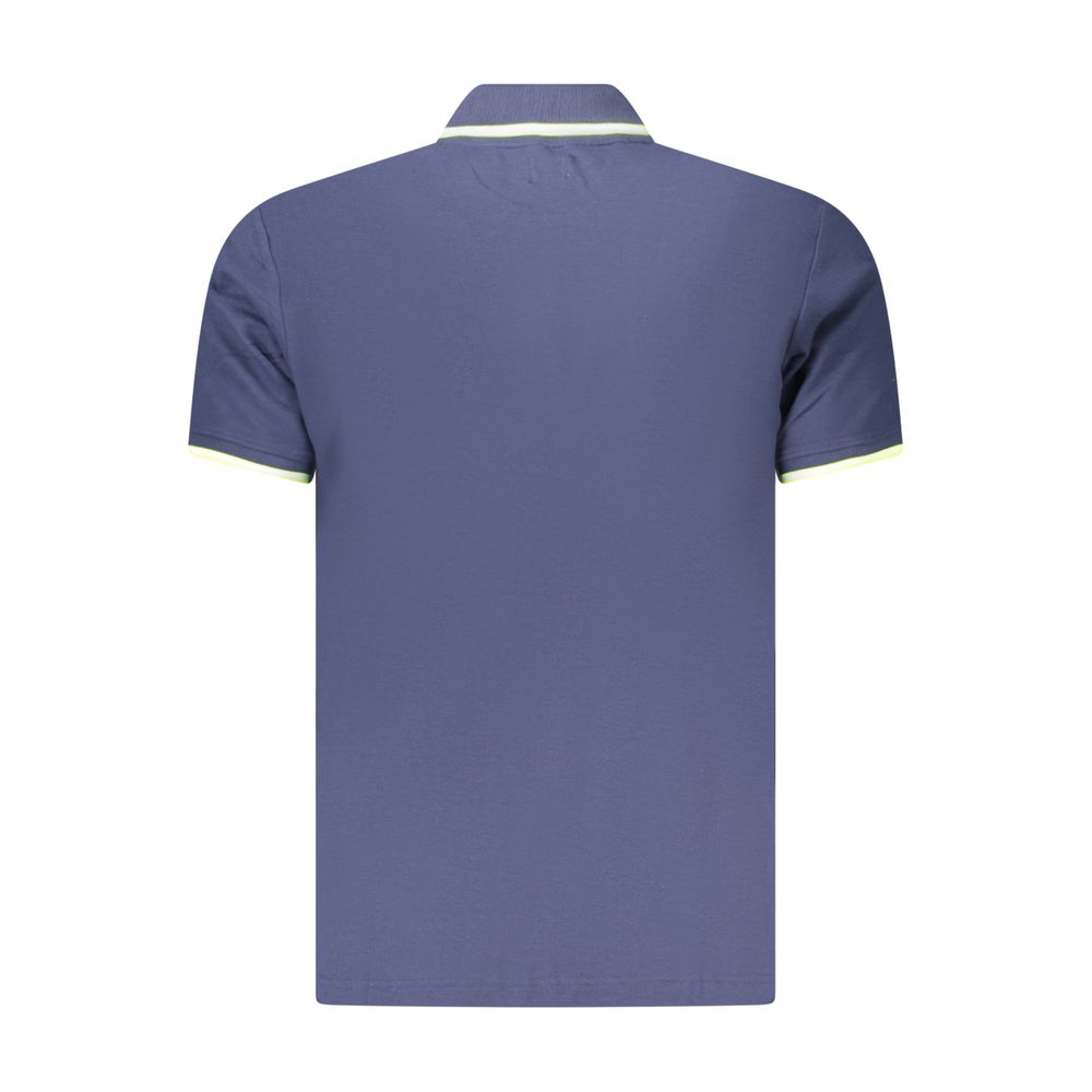 U.S. Grand Blue Cotton Mens Polo Shirt U.S. Grand
