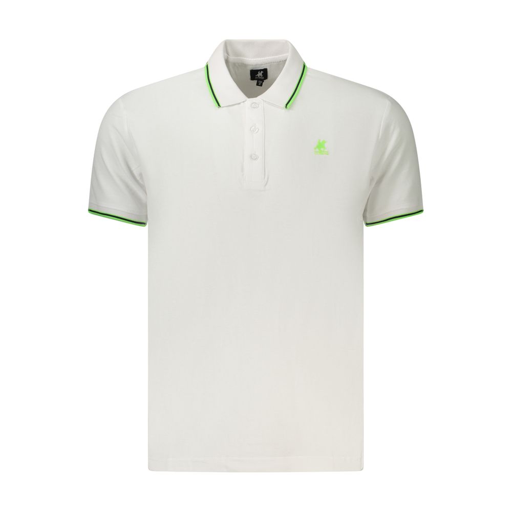 U.S. Grand White Cotton Men's Polo Shirt U.S. Grand