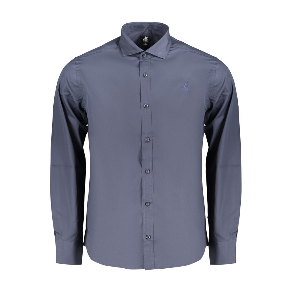 U.S. Grand Blue Cotton Men's Shirt U.S. Grand