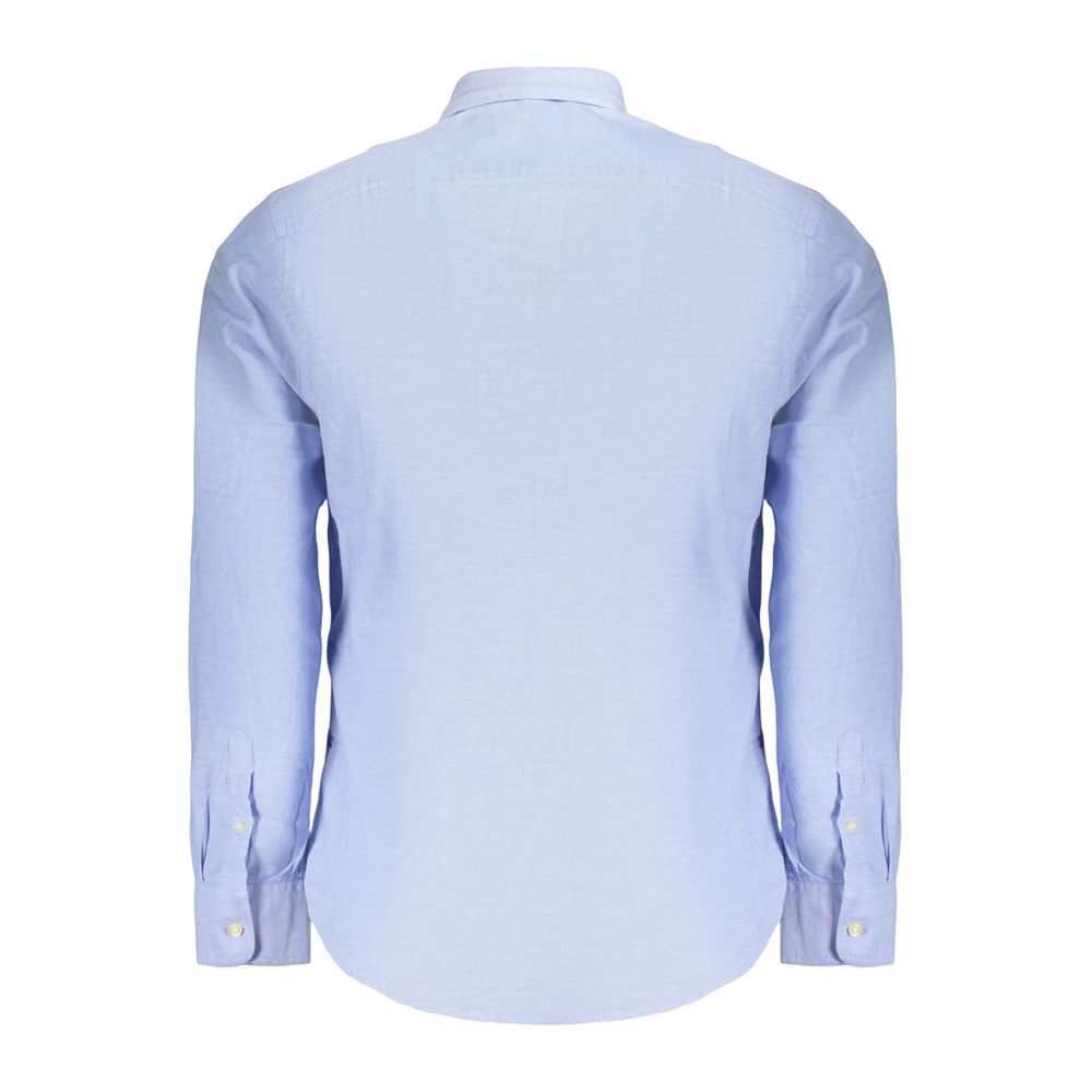 U.S. Grand Azzurro Cotton Men Shirt U.S. Grand