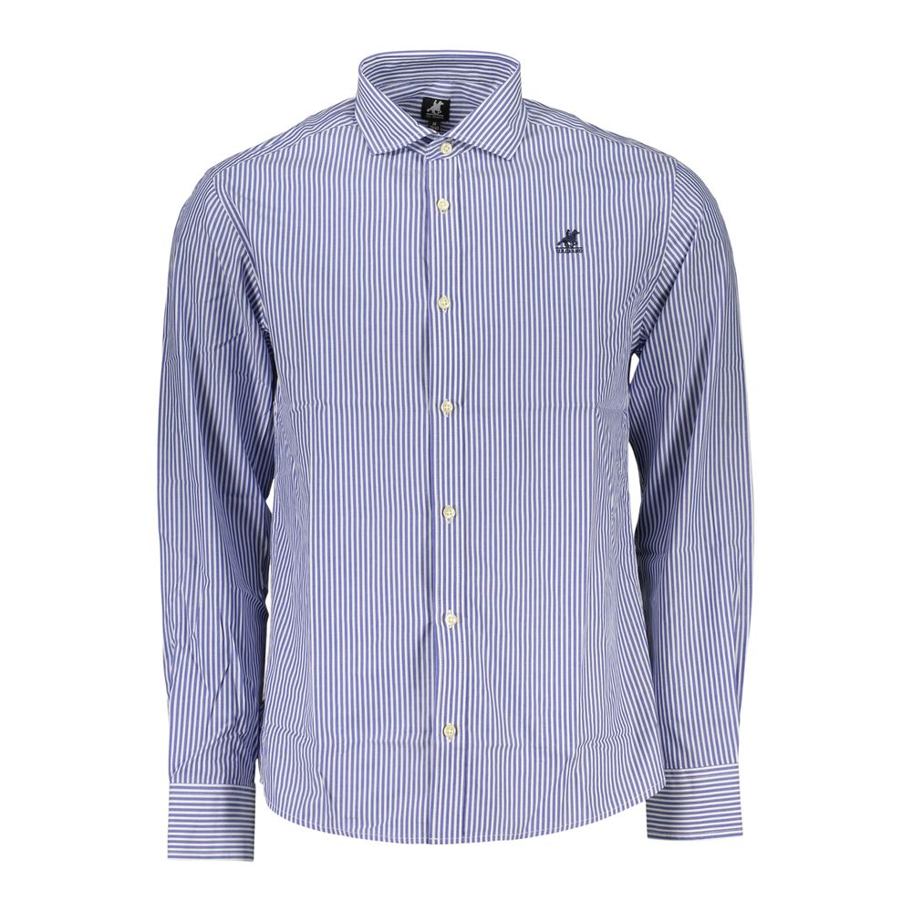 U.S. Grand Blue Cotton Men's Shirt U.S. Grand